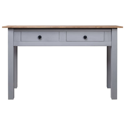 Console Table Grey 110x40x72 cm Solid Pine Wood Panama Range Payday Deals