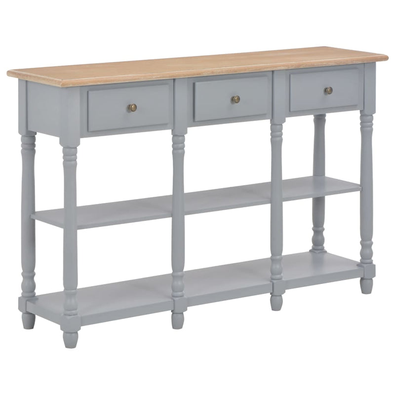 Console Table Grey 120x30x76 cm MDF Payday Deals