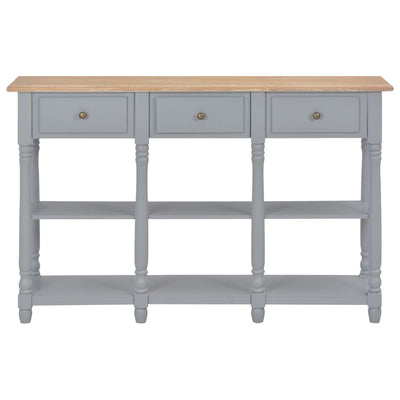 Console Table Grey 120x30x76 cm MDF Payday Deals