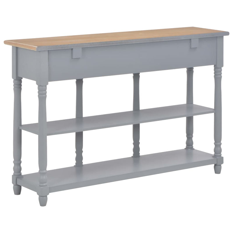 Console Table Grey 120x30x76 cm MDF Payday Deals