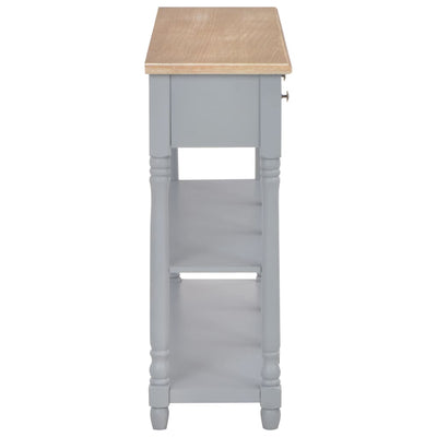 Console Table Grey 120x30x76 cm MDF Payday Deals