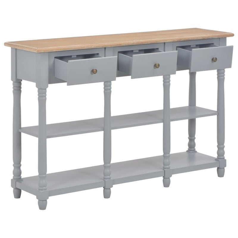 Console Table Grey 120x30x76 cm MDF Payday Deals