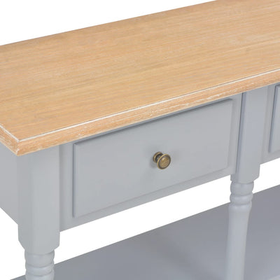 Console Table Grey 120x30x76 cm MDF Payday Deals