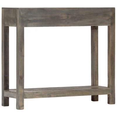 Console Table Grey 86x30x76 cm Solid Mango Wood Payday Deals