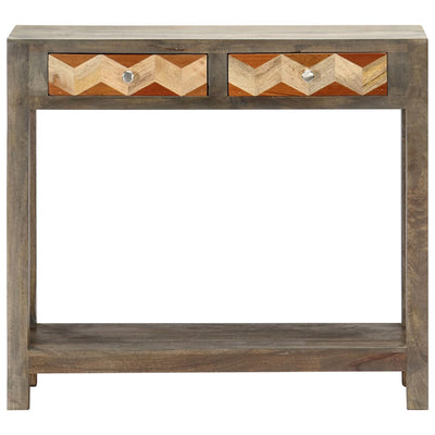 Console Table Grey 86x30x76 cm Solid Mango Wood Payday Deals