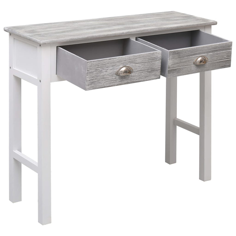 Console Table Grey 90x30x77 cm Wood Payday Deals