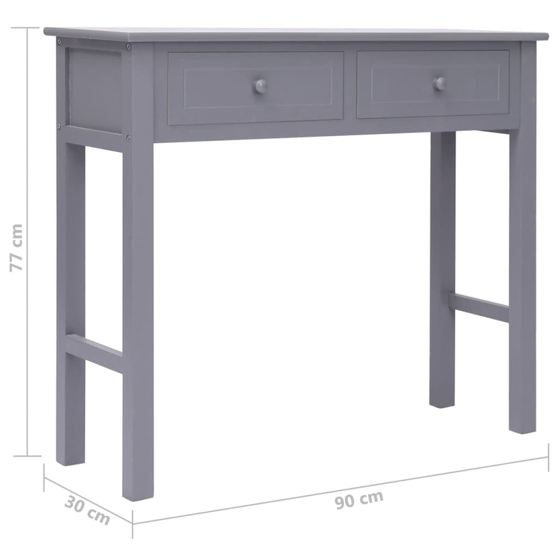 Console Table Grey 90x30x77 cm Wood Payday Deals