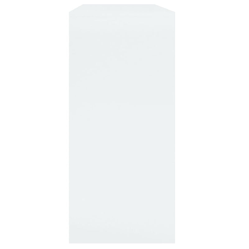 Console Table High Gloss White 100x35x76.5 cm Chipboard Payday Deals