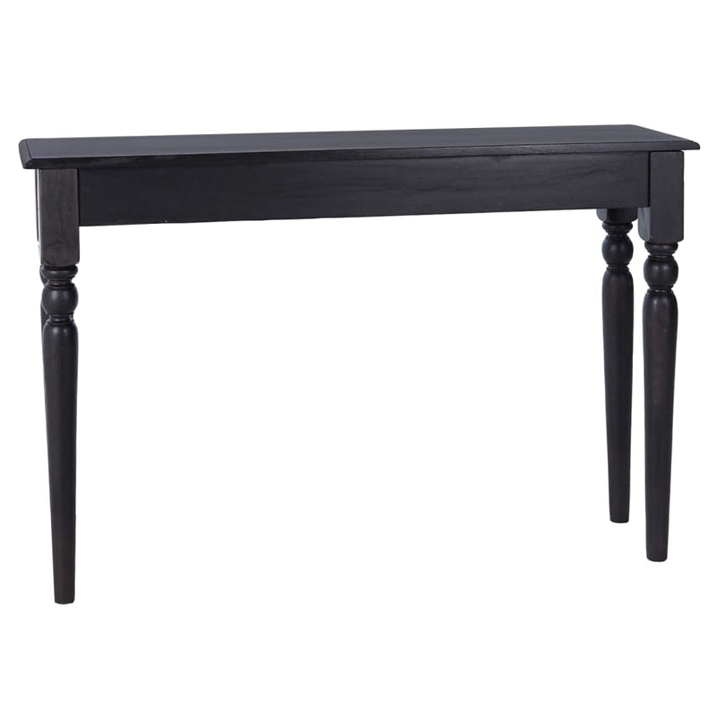 Console Table Light Black 110x30x75 cm Solid Mahogany Wood Payday Deals