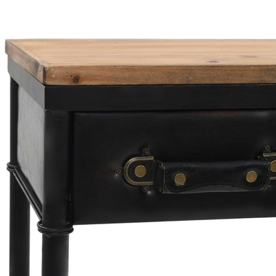 Console Table MDF and Fir Wood 100x33.5x80 cm Payday Deals