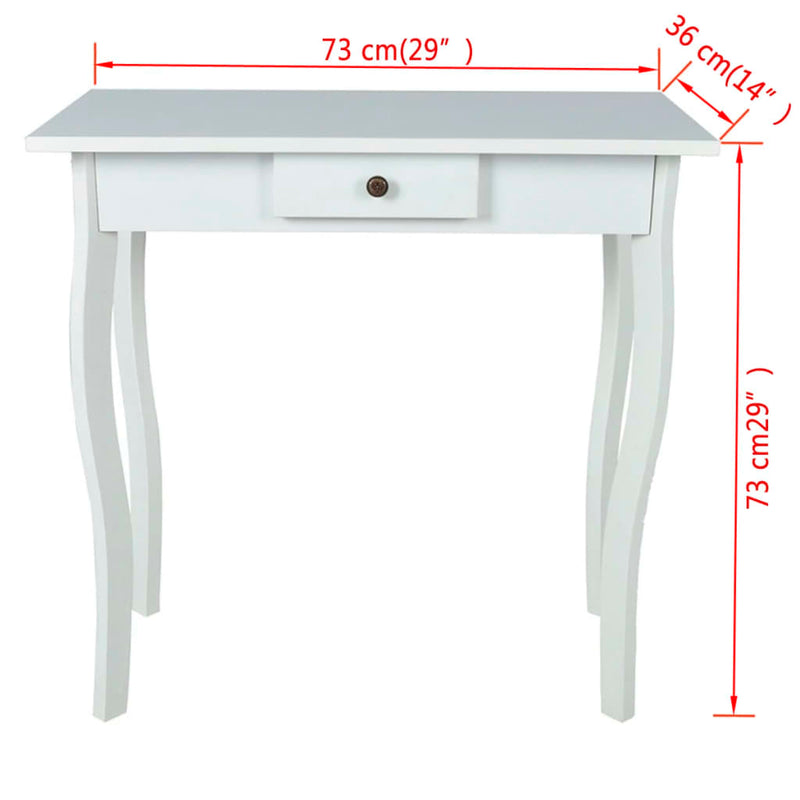 Console Table MDF White Payday Deals