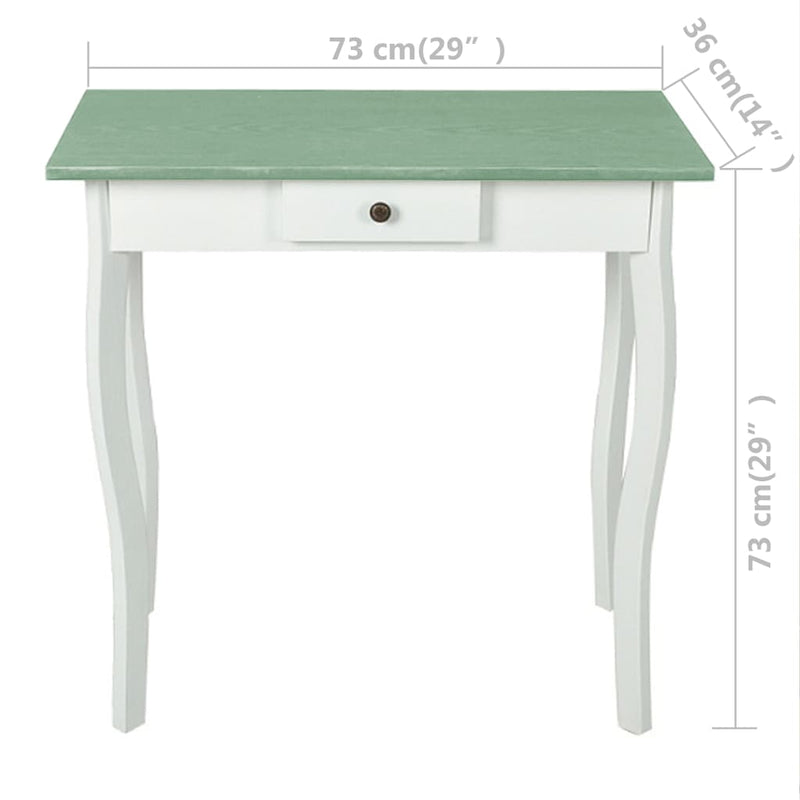 Console Table MDF White and Greyish Green Payday Deals