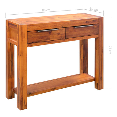 Console Table Solid Acacia Wood 86x30x75 cm Payday Deals