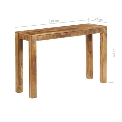 Console Table Solid Mango Wood 118x35x76 cm Payday Deals