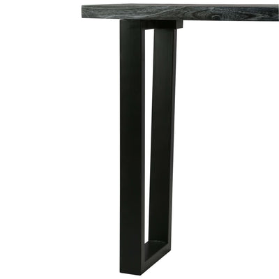 Console Table Solid Mindi Wood 110x35x75 cm Grey Payday Deals