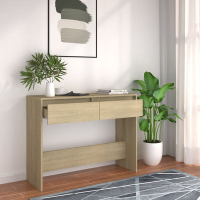 Console Table Sonoma Oak 100x35x76.5 cm Chipboard Payday Deals