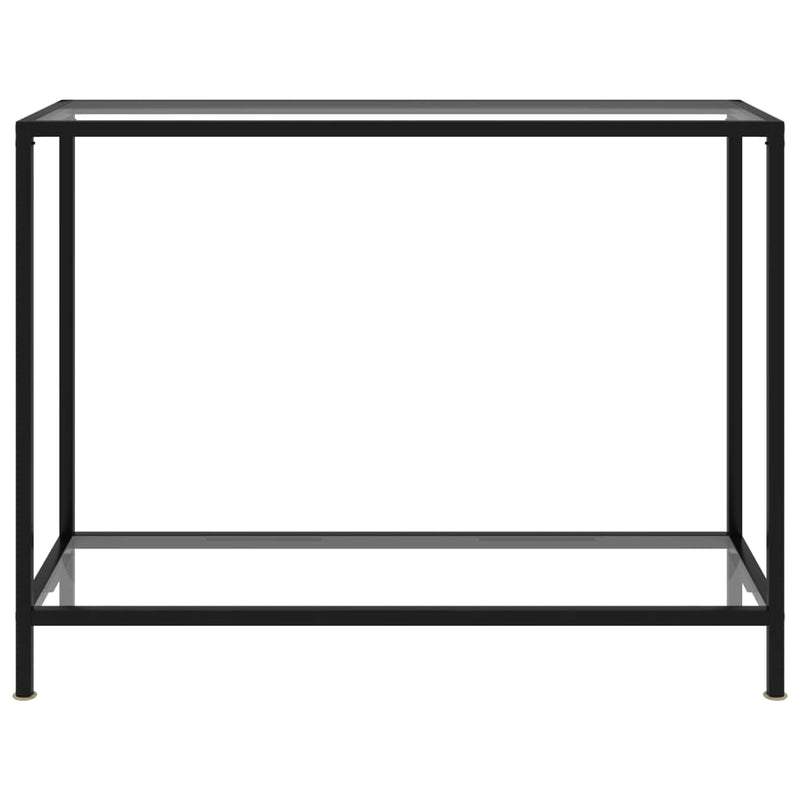 Console Table Transparent 100x35x75 cm Tempered Glass Payday Deals