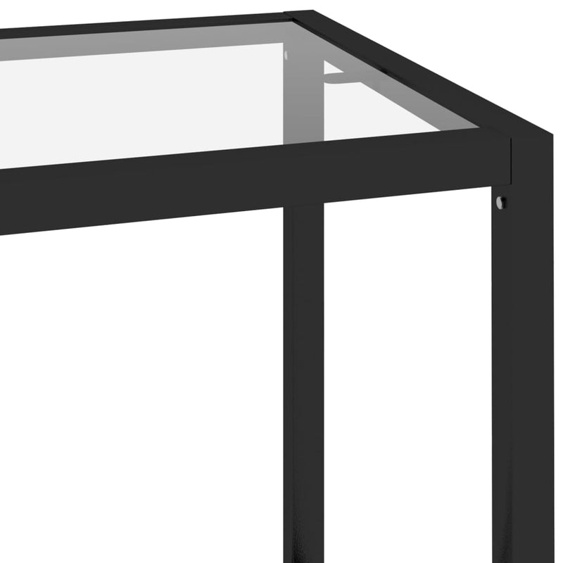 Console Table Transparent 100x36x168 cm Tempered Glass Payday Deals