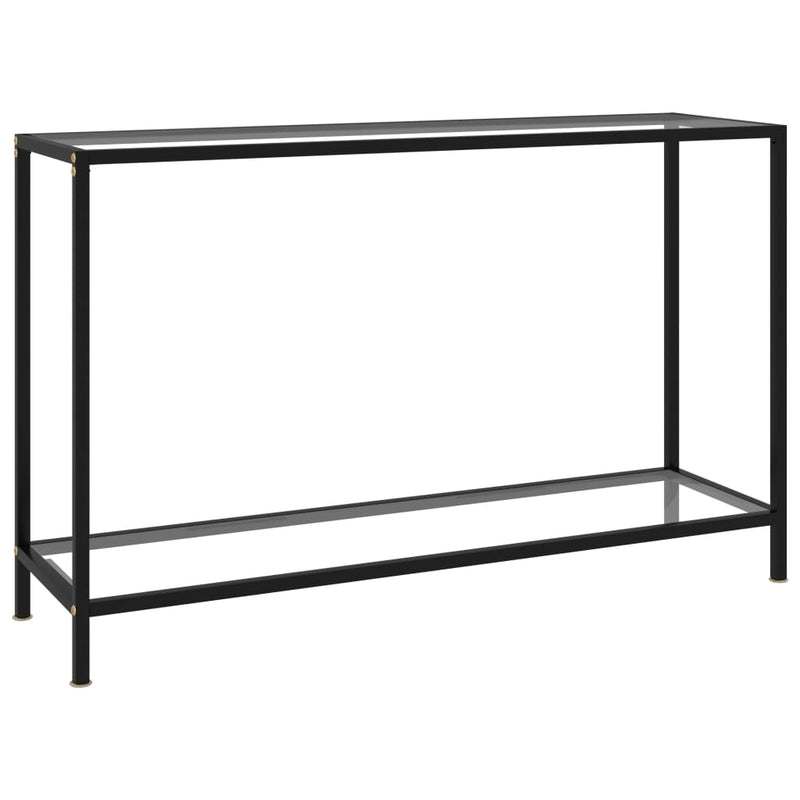 Console Table Transparent 120x35x75 cm Tempered Glass Payday Deals