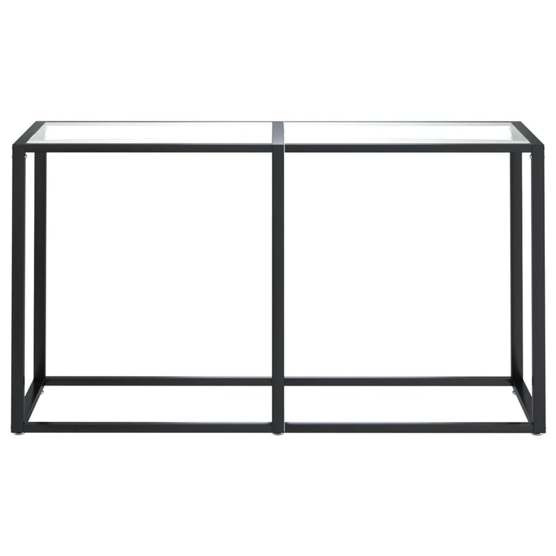 Console Table Transparent 140x35x75.5cm Tempered Glass Payday Deals