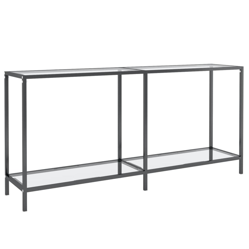 Console Table Transparent 160x35x75.5 cm Tempered Glass Payday Deals