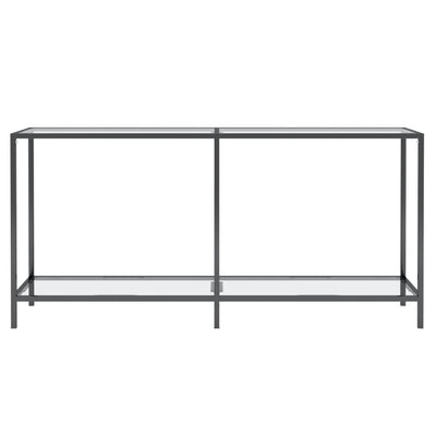 Console Table Transparent 160x35x75.5 cm Tempered Glass Payday Deals
