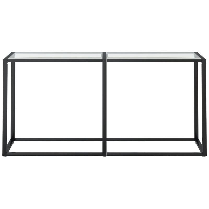 Console Table Transparent 160x35x75.5cm Tempered Glass Payday Deals