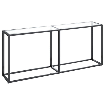 Console Table Transparent 180x35x75.5cm Tempered Glass Payday Deals