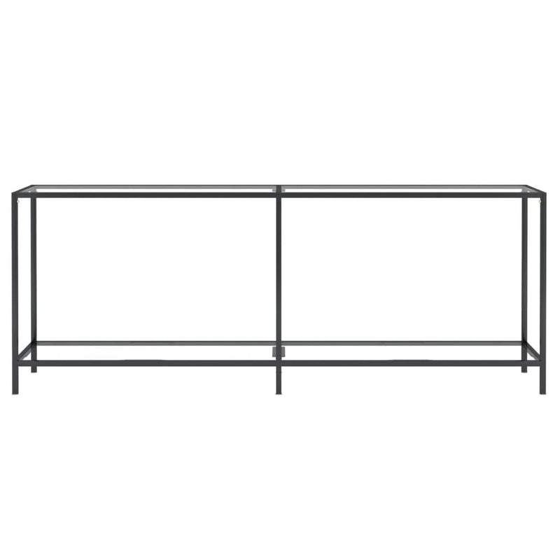 Console Table Transparent 200x35x75.5 cm Tempered Glass Payday Deals