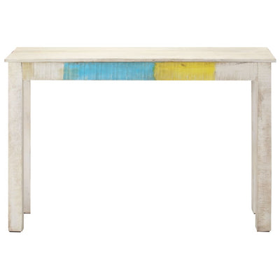 Console Table White 115x35x77 cm Rough Mango Wood Payday Deals