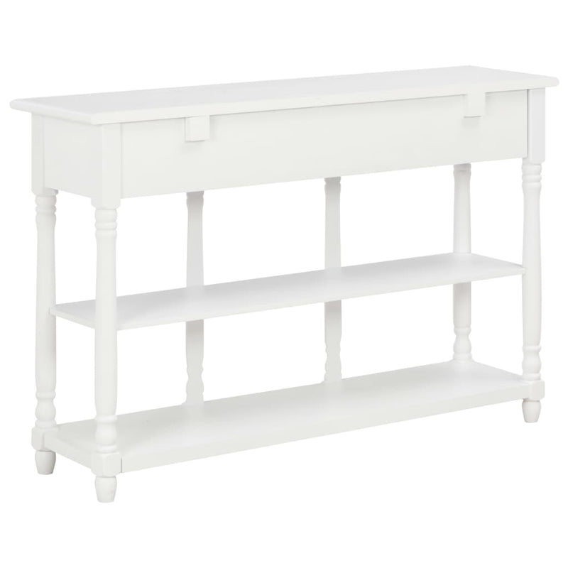 Console Table White 120x30x76 cm MDF Payday Deals