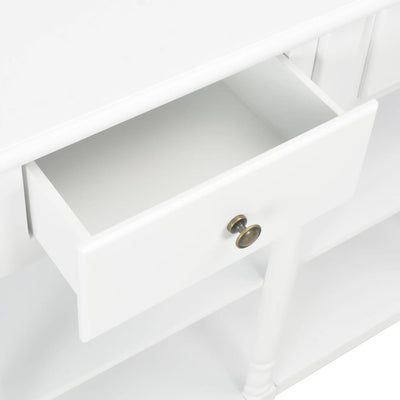 Console Table White 120x30x76 cm MDF Payday Deals