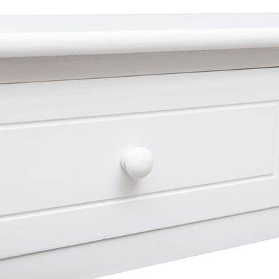 Console Table White 90x30x77 cm Wood Payday Deals