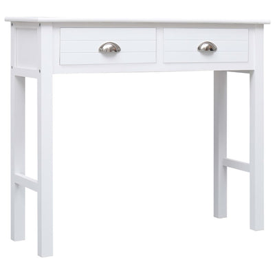 Console Table White 90x30x77 cm Wood Payday Deals