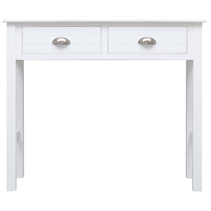 Console Table White 90x30x77 cm Wood Payday Deals