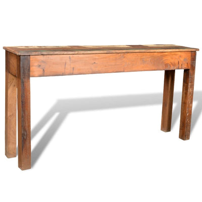 Console Table with 3 Drawers Reclaimed Wood Payday Deals