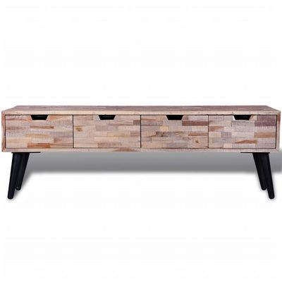 Console TV Cabinet with 4 Drawers Reclaimed Teak Payday Deals