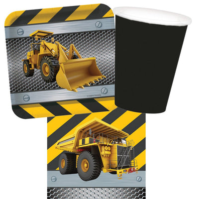 Construction Zone 8 Guest Tableware Party Pack