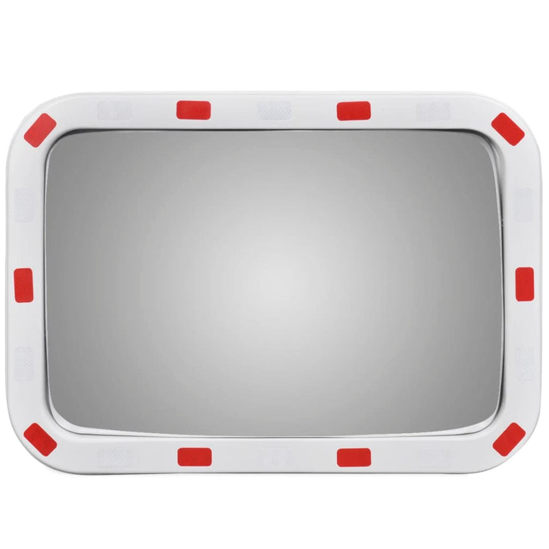 Convex Traffic Mirror Rectangle 40 x 60 cm with Reflectors Payday Deals