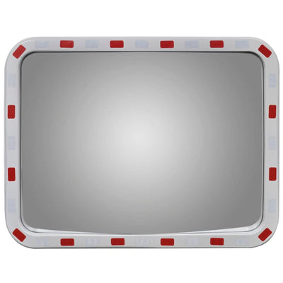 Convex Traffic Mirror Rectangle 60 x 80 cm with Reflectors Payday Deals