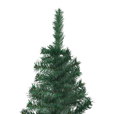Corner Artificial Christmas Tree LEDs&Ball Set Green 150 cm PVC Payday Deals