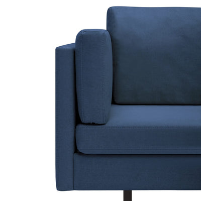 Corner Sofa Blue Fabric Payday Deals