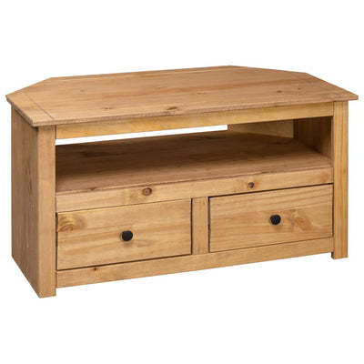 Corner TV Cabinet 93x49x49 cm Solid Pine Panama Range Payday Deals