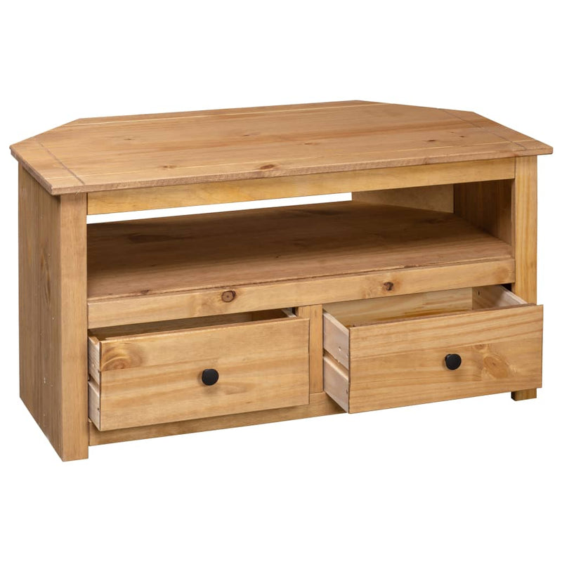 Corner TV Cabinet 93x49x49 cm Solid Pine Panama Range Payday Deals