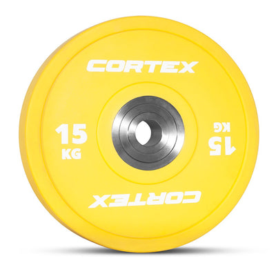 CORTEX 150KG Competition Bumper Plates Set with 16 Plate Toaster Rack Payday Deals