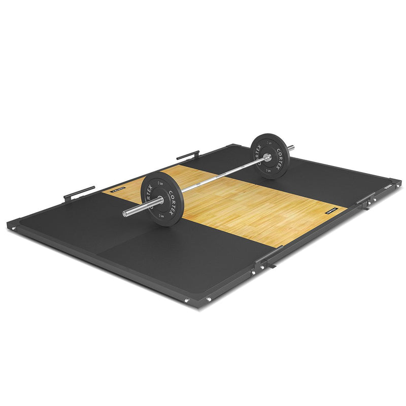 CORTEX 3m x 2m 50mm Weightlifting Platform with Dual Density Mats Framed Set Payday Deals