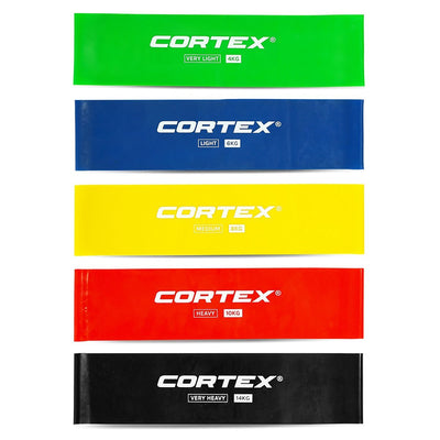 Cortex 5 Pack Flat Resistance Micro Wide Bands (4kg to 14kg)