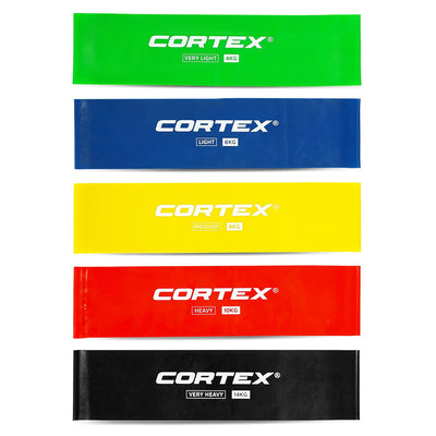 Cortex 5 Pack Flat Resistance Micro Wide Bands (4kg to 14kg) Payday Deals