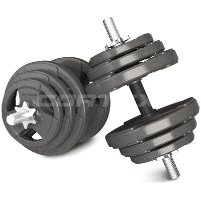 CORTEX 90kg Tri-Grip 25mm Standard Barbell Weight Set with Weight Tree Payday Deals