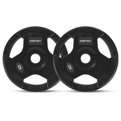 CORTEX 90kg Tri-Grip 50mm Olympic Plate Set Payday Deals